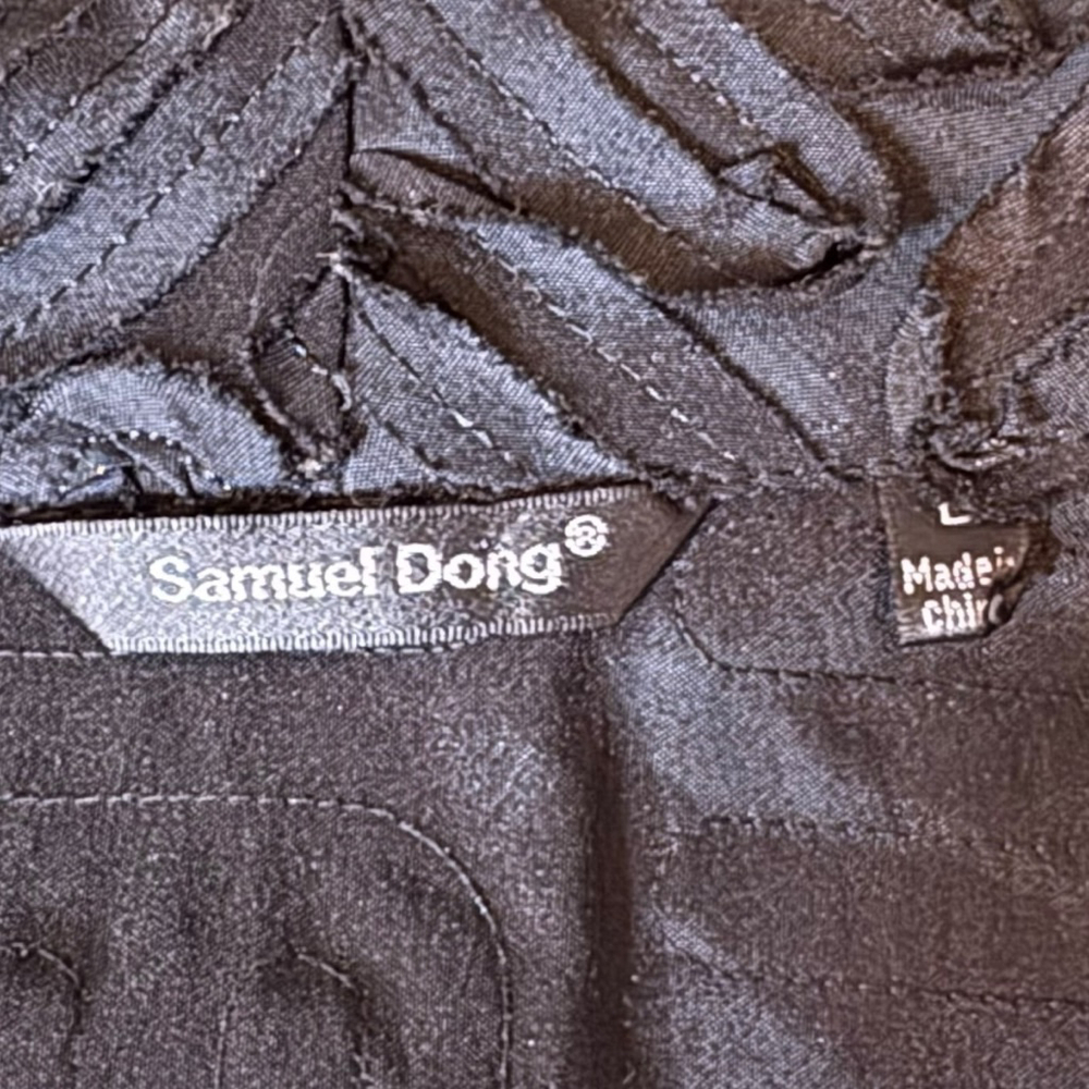 Samuel Dong Origami Textured Architectural Jacket,L, Sculptural Zip Front - Picture 15 of 16